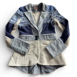 Paper People Clothing | Mixed Media Blazer